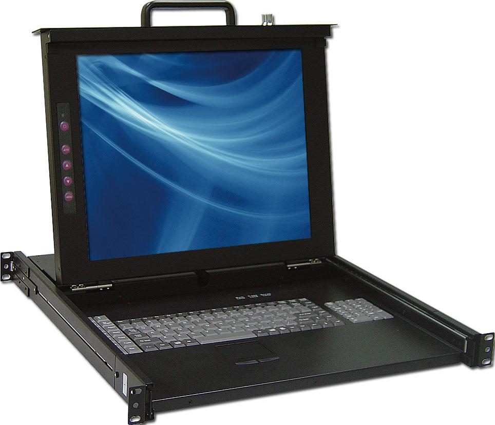 Ksr Control Console Weyser Racks, Single port 17 Inch KVM console, KSR-11708, KVM Consoles ...